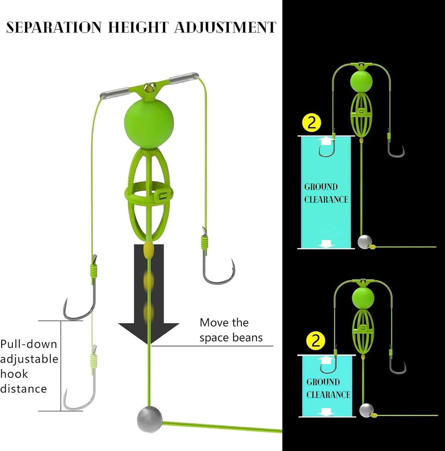 Double Hook Bait Cage Reverse Bottom Double Hook