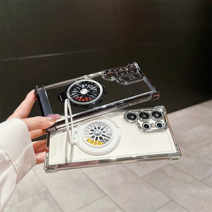 Suitable for Samsung Galaxy Electroplating Gyroscope Phone Case