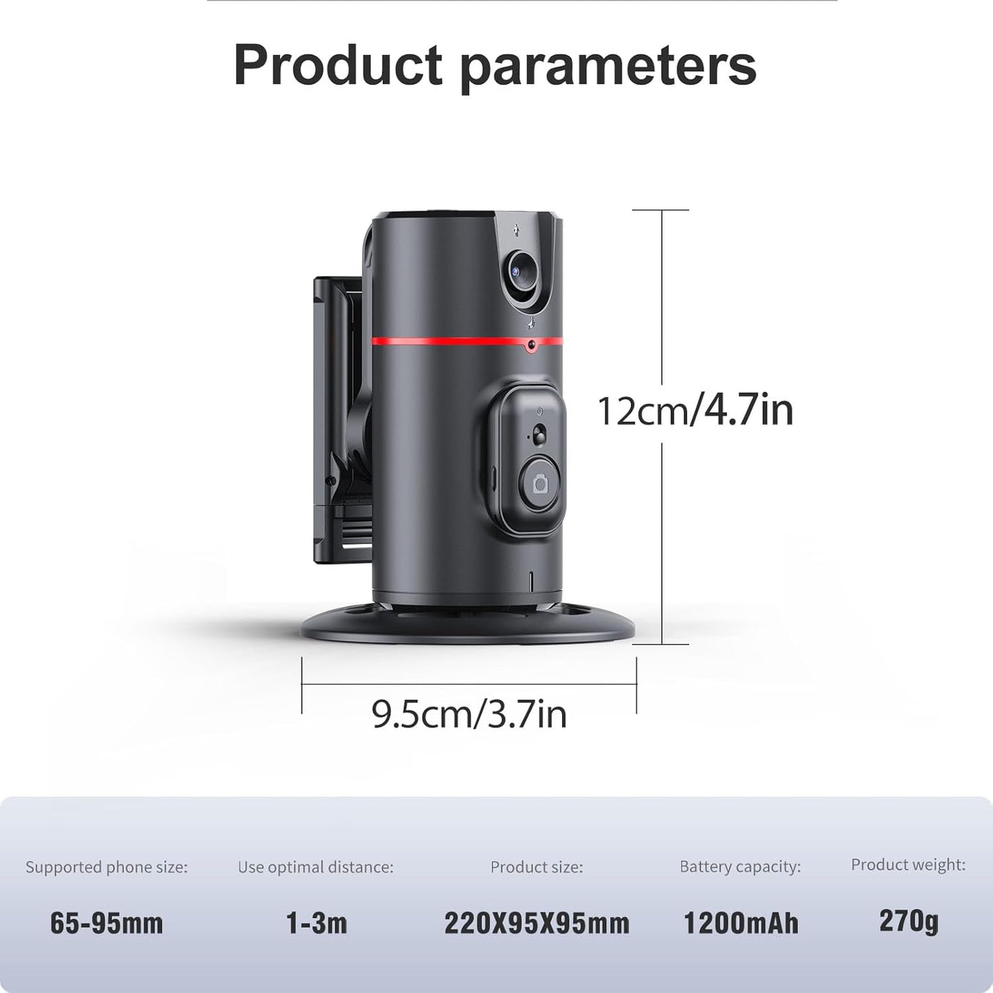 🎉 360 Rotating Mobile Camera Gimbal
