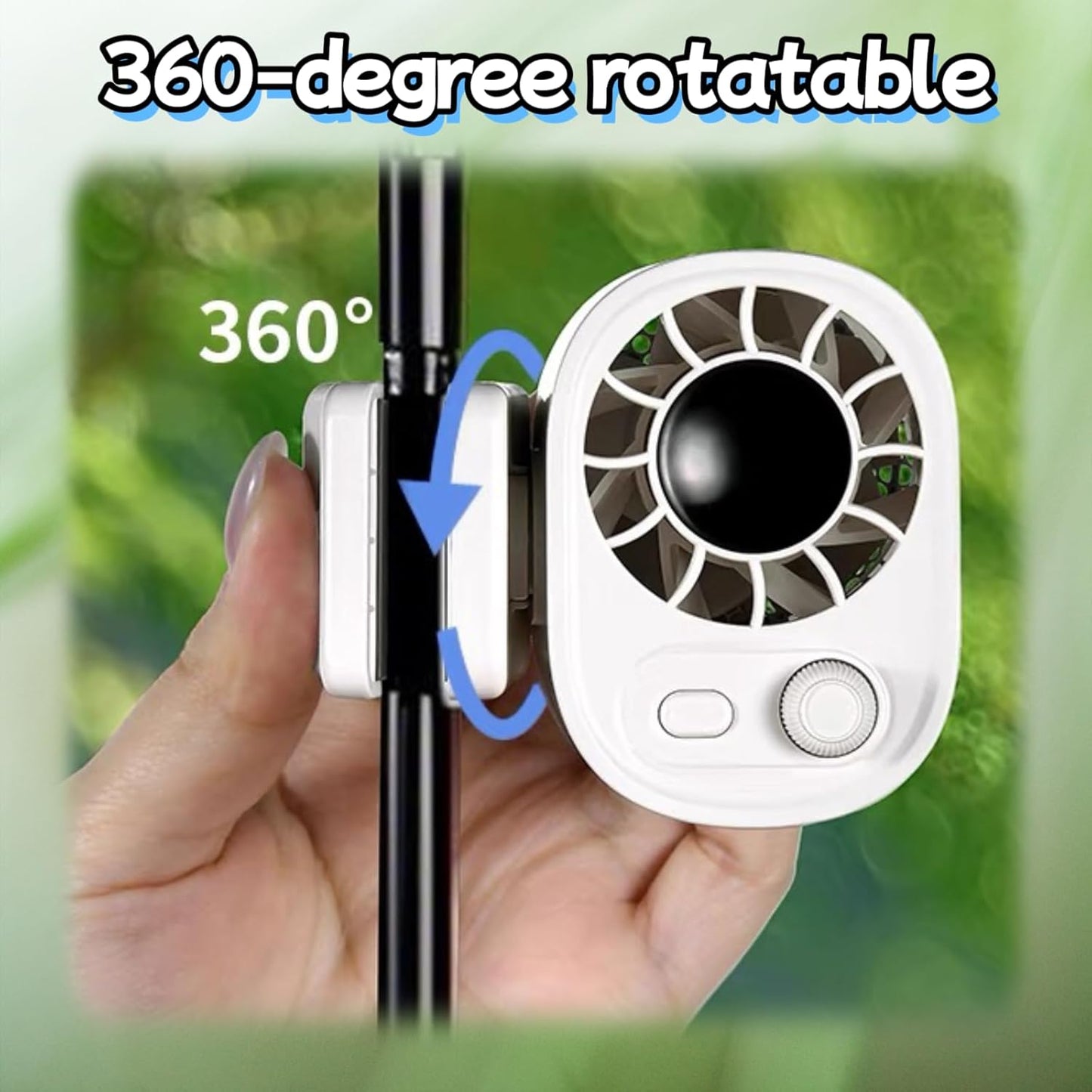2025 Upgraded Version Small Portable Mini Fan, 0-100 Speed Adjustment