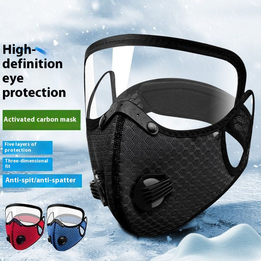 Cleaning the Dust Mask with Removable Protective Lens