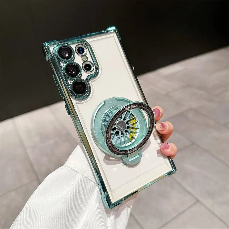Suitable for Samsung Galaxy Electroplating Gyroscope Phone Case