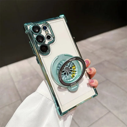Suitable for Samsung Galaxy Electroplating Gyroscope Phone Case