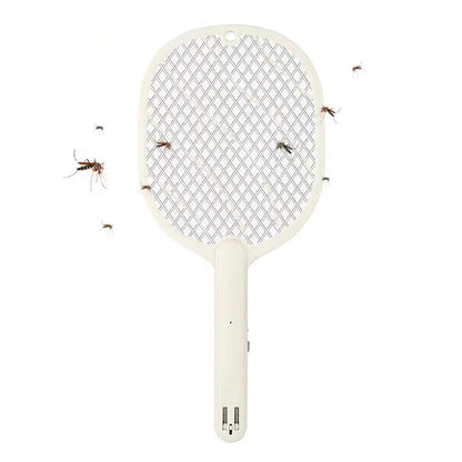 Folding Electric Mosquito Swatter Home Outdoor USB Charging 2 in 1