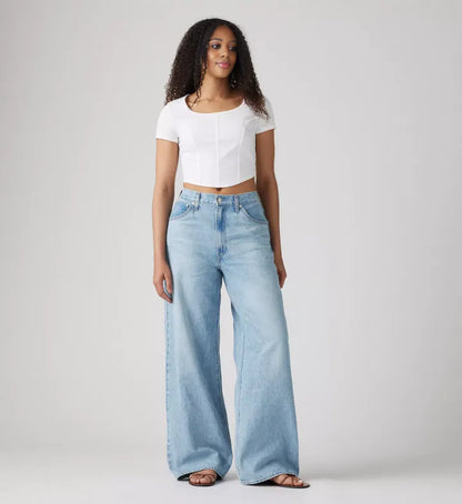 Adjustable Womens Cinch Baggy Jeans