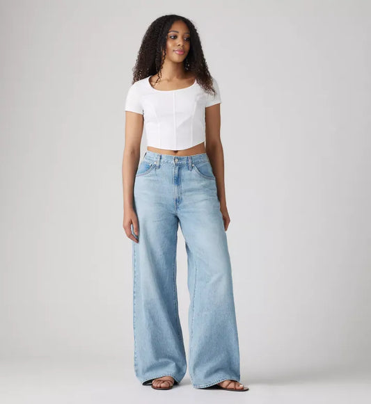 Adjustable Womens Cinch Baggy Jeans