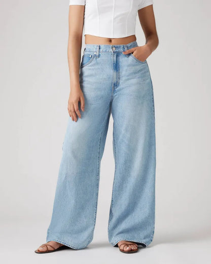 Adjustable Womens Cinch Baggy Jeans
