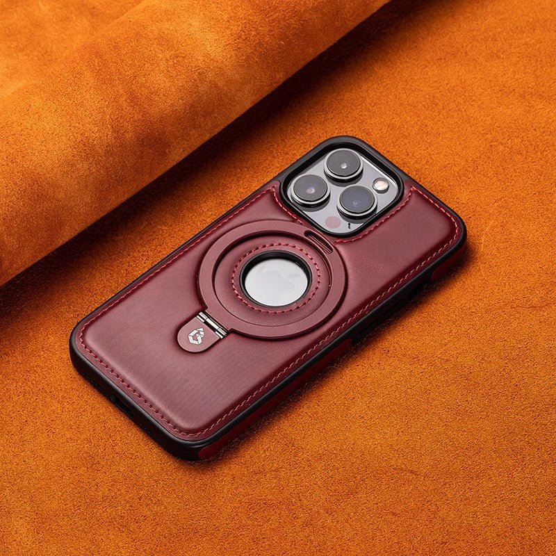 Suitable for iPhone 14/15/16 Series Luxury Magnetic Leather Phone Case