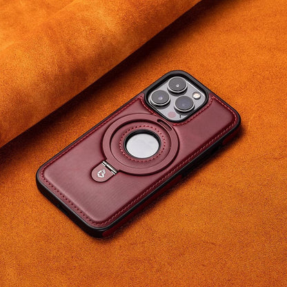 Suitable for iPhone 14/15/16 Series Luxury Magnetic Leather Phone Case