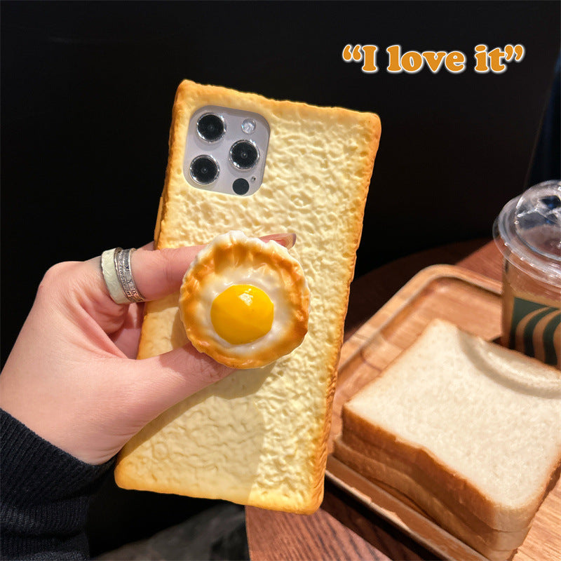 Suitable for iPhone 14/15/16 Creative Toast Phone Case
