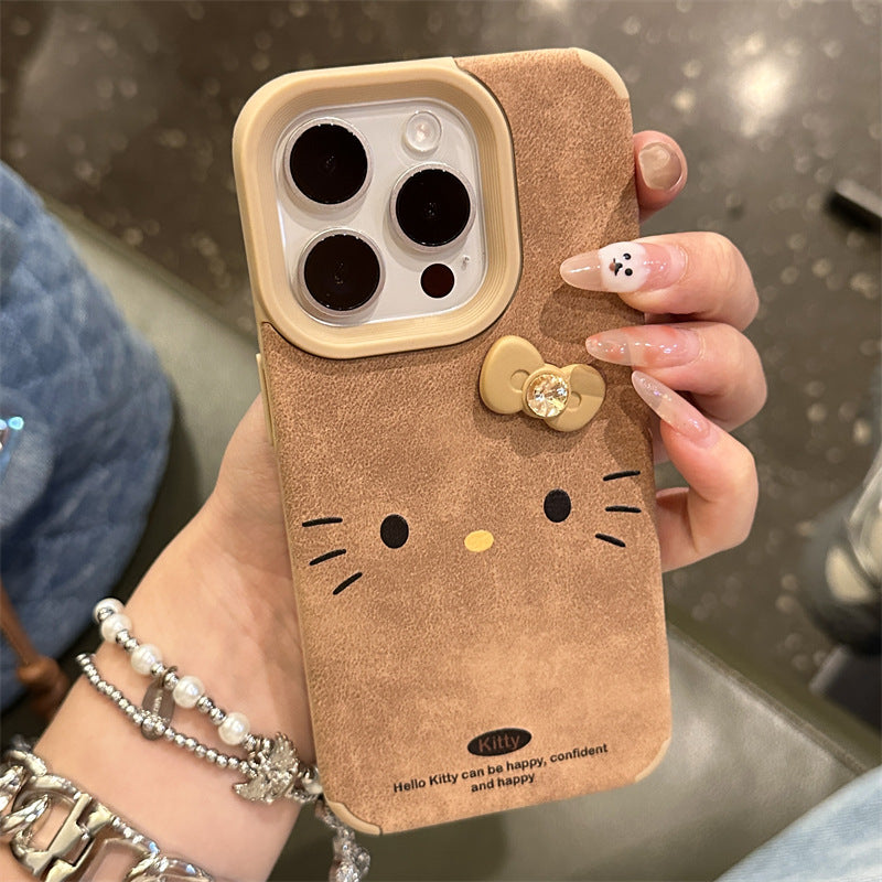 Suitable for iPhone 14/15/16 Cartoon West Highland Puppy Retro Phone Case