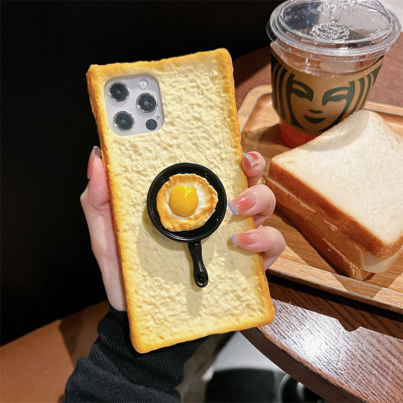 Suitable for iPhone 14/15/16 Creative Toast Phone Case