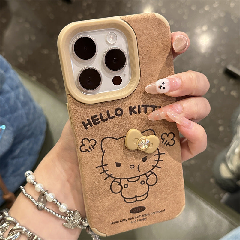 Suitable for iPhone 14/15/16 Cartoon West Highland Puppy Retro Phone Case