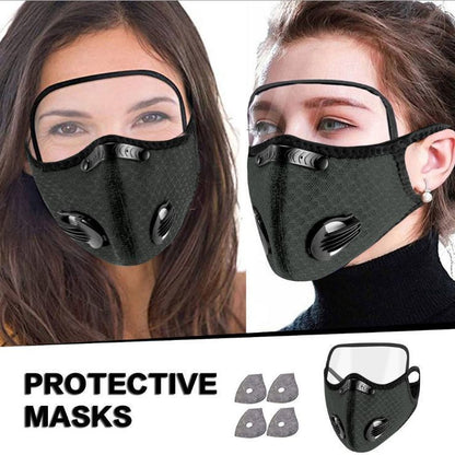 Cleaning the Dust Mask with Removable Protective Lens