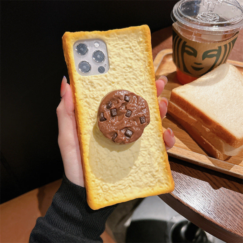 Suitable for iPhone 14/15/16 Creative Toast Phone Case