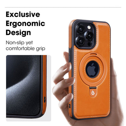 Suitable for iPhone 14/15/16 Series Luxury Magnetic Leather Phone Case