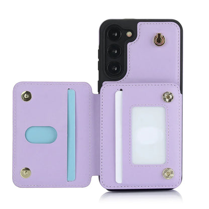 Luxury Cross Body Zipper Card Wallet Samsung Case