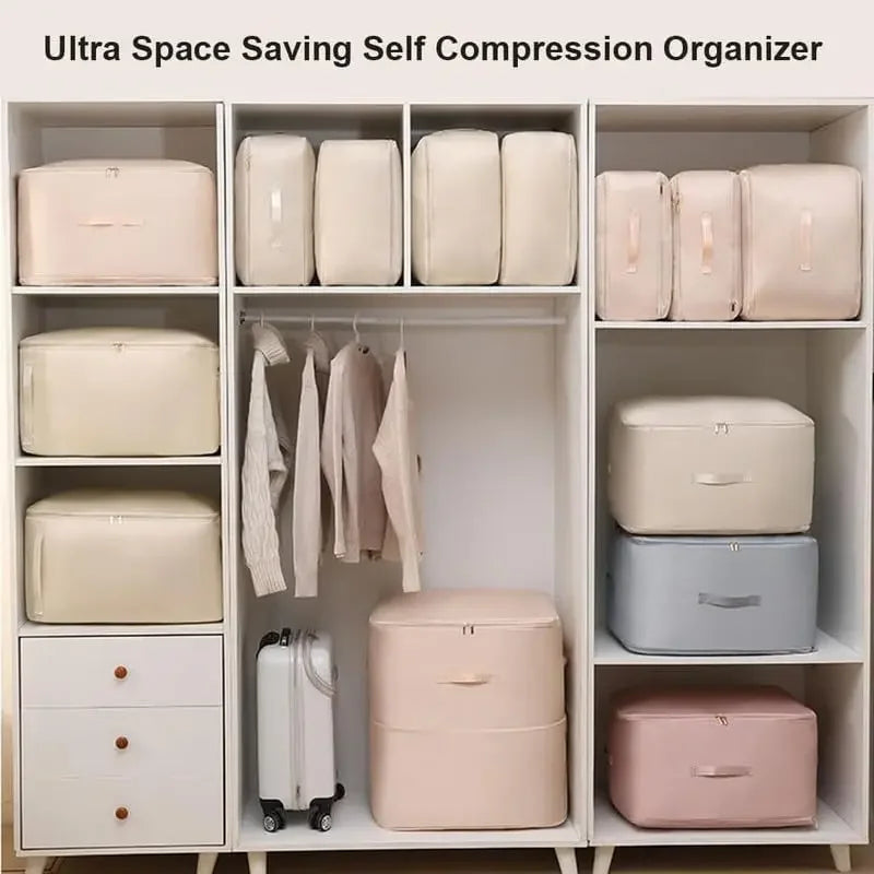 Self Compressing Storage Bags