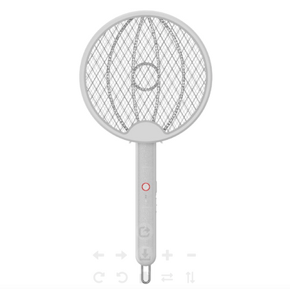 Folding Electric Mosquito Swatter Home Outdoor USB Charging 2 in 1