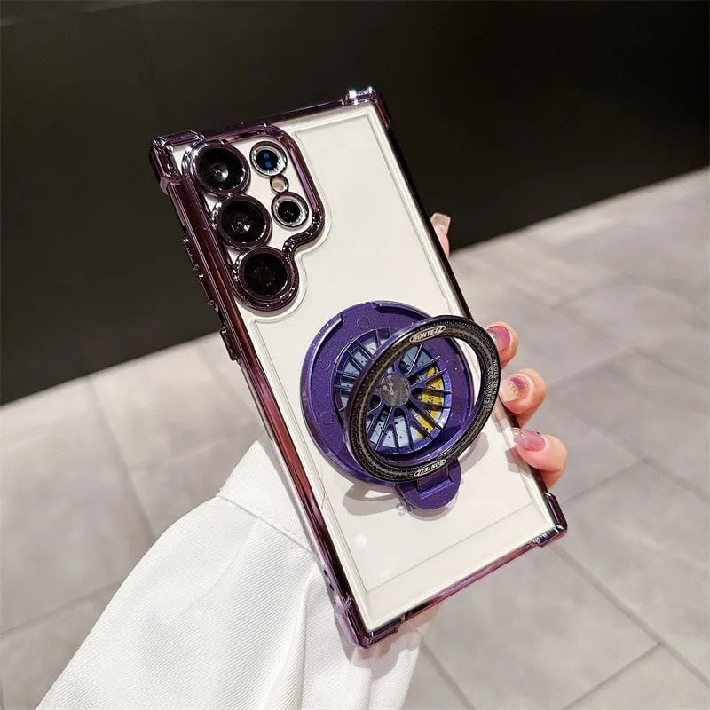 Suitable for Samsung Galaxy Electroplating Gyroscope Phone Case