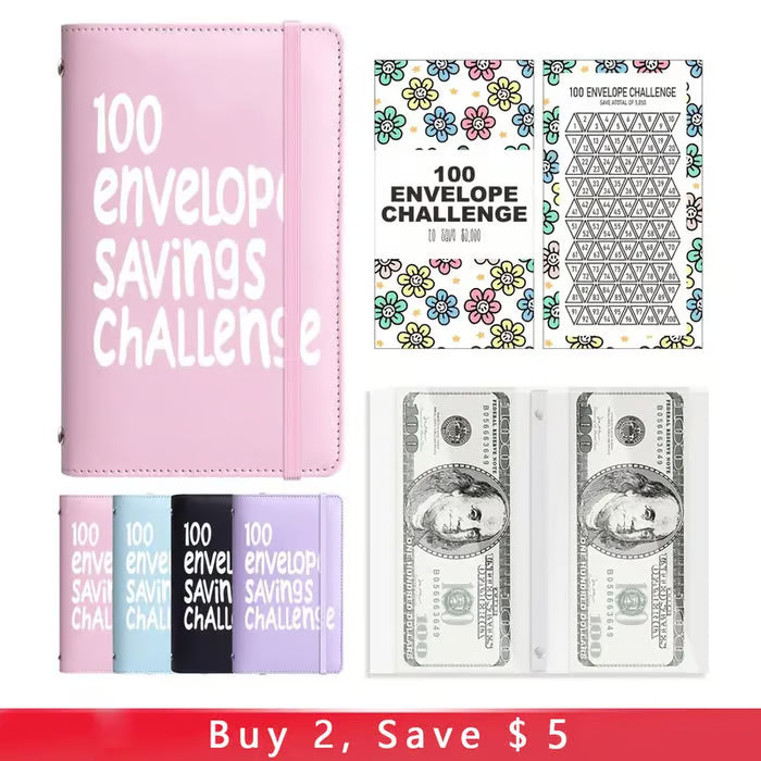 🔥✨Special Price💥🔥100 Days Money Saving Challenge Coin Envelope BudgetStorage Book💵