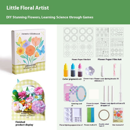 2025 Watercolor Dyed Flower Paper Handmade DIY Toys, Educational Gifts