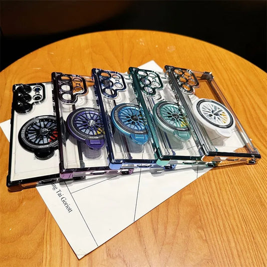 Suitable for Samsung Galaxy Electroplating Gyroscope Phone Case