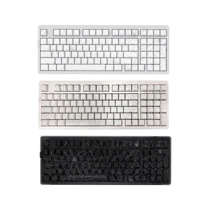 990 Spider Pattern Engraved Mechanical Game Keyboard