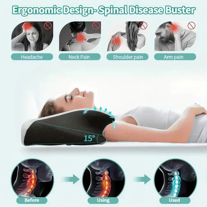 Ergonomic Memory Foam Neck Pillow