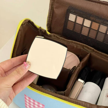 Dopamine Small House Cosmetic Bag, Large Capacity Partition Storage Travel Toiletries Bag