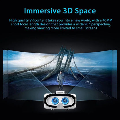3D VR Glasses Virtual Reality Headset with Earphones