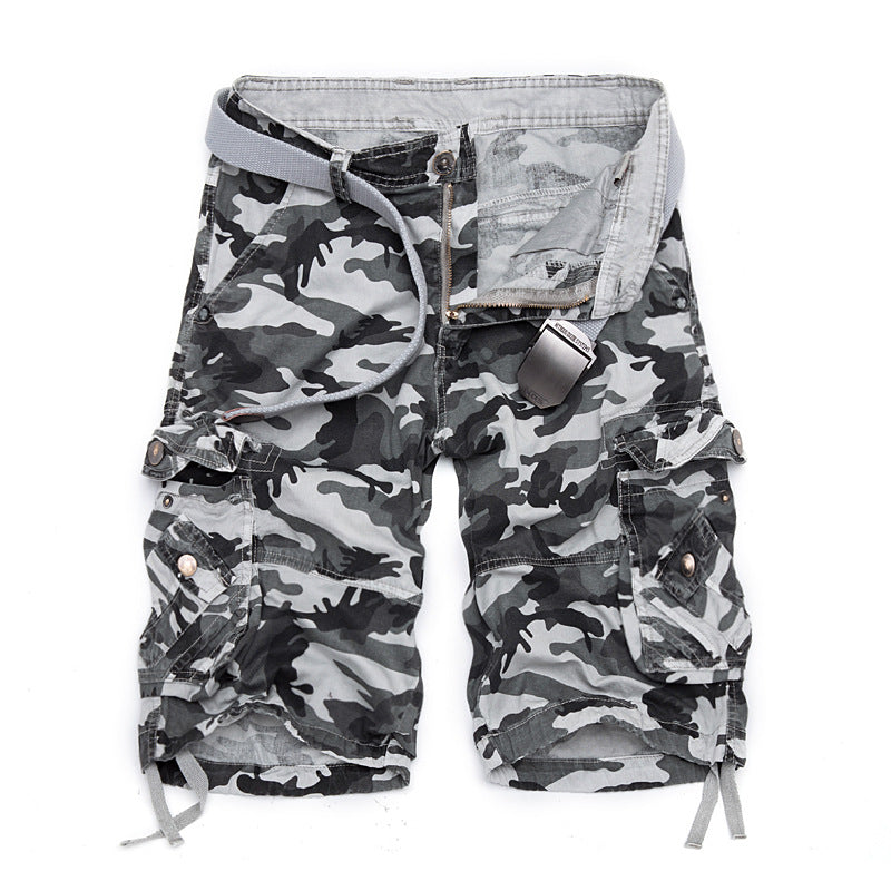 Kickglobe Outdoor Camo Cargo Shorts